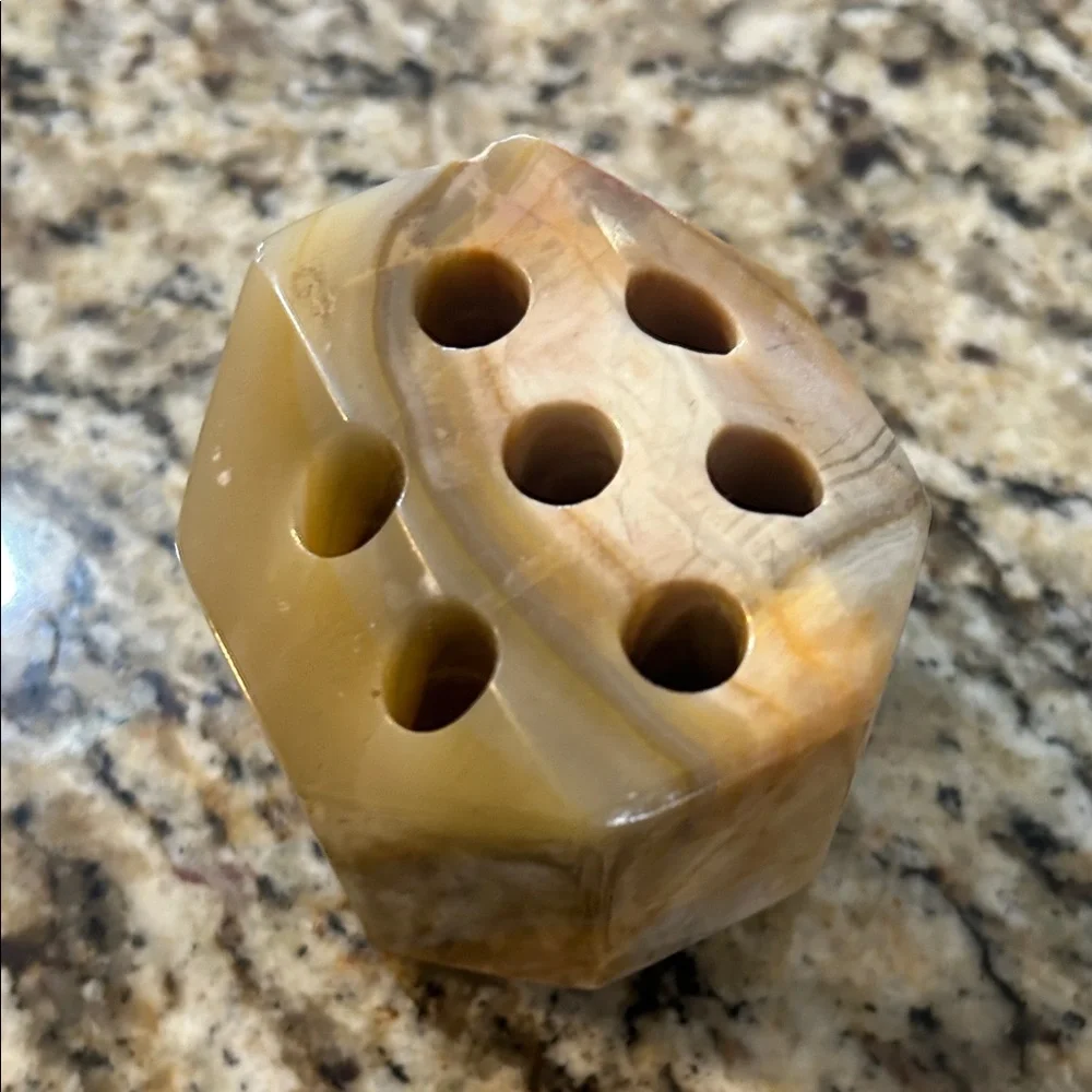 Marble Stone Pen & Pencil Holder